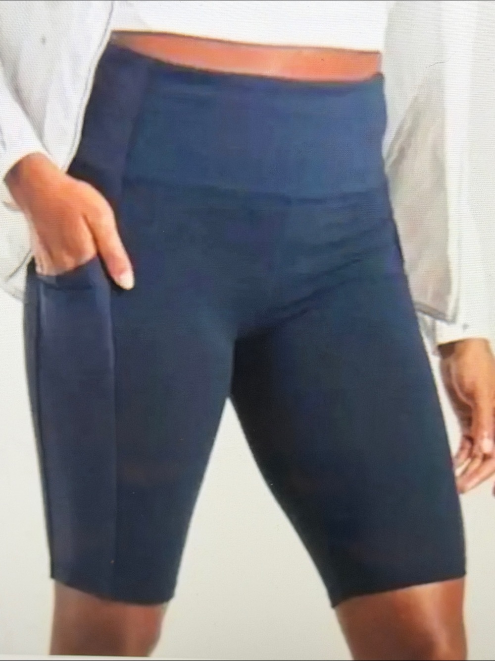 Athleta Navy Blue Women’s Bike Shorts SzM